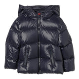 Fay Giubbino tinta unita con Zip E Cappuccio Blu per Neonato FX2P57N BLU FAY 