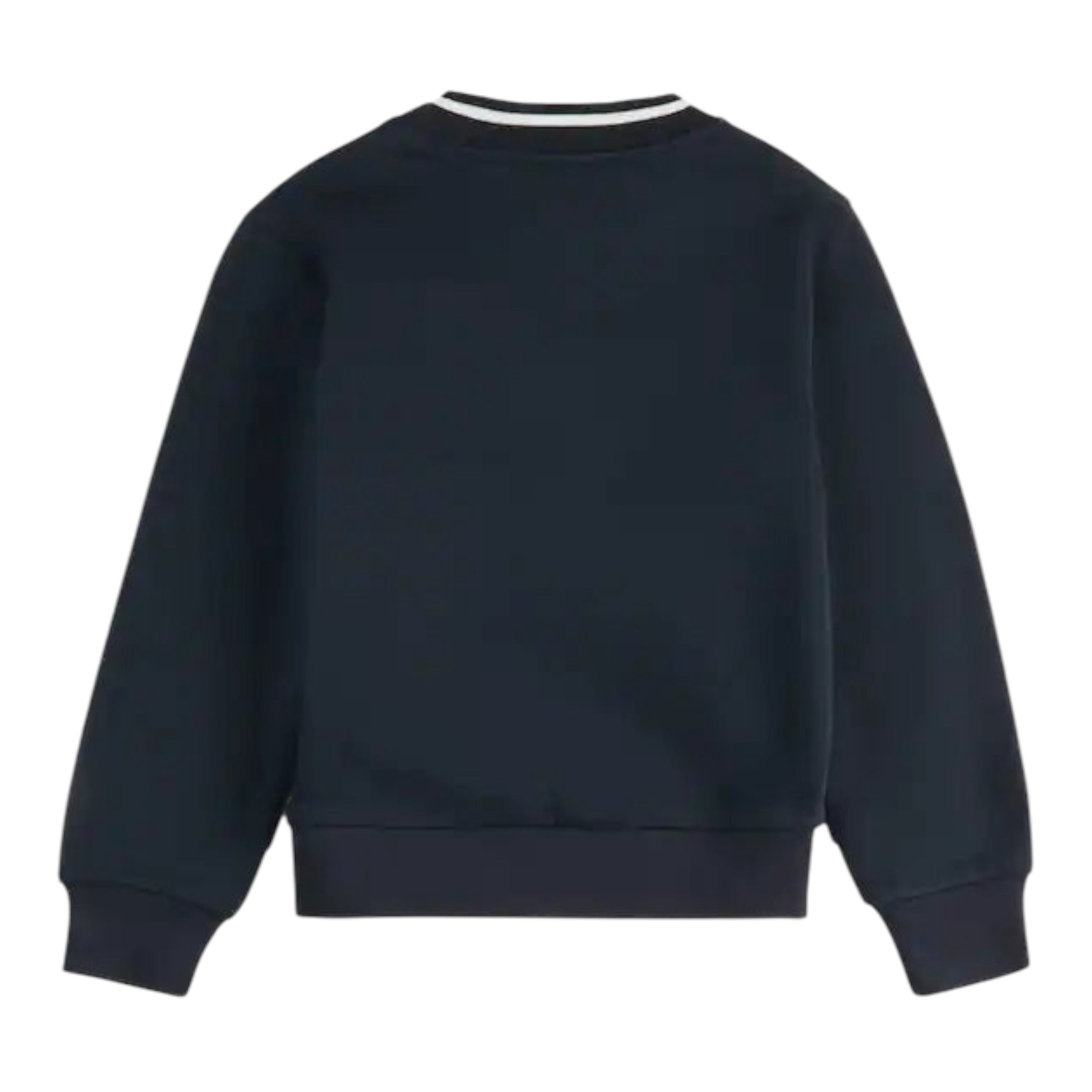 Fay Felpa Chiusa Girocollo tinta unita con Logo Blu per Bambino FX4P00 BLU FAY 