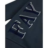 Fay Felpa Chiusa Girocollo tinta unita con Logo Blu per Bambino FX4P00 BLU FAY 