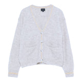 Fay Cardigan tinta unita con Profili In Contrasto Beige per Bambina FX9A10 BEIGE FAY 