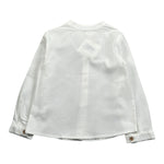 Fina Ejerique Camicia tinta unita con Colletto Coreano Bianco per Bambino O25B04CRU BIANCO FINA EJERIQUE 