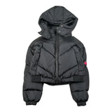 Freddy Giubbino tinta unita con Zip E Cappuccio Nero per Bambina FR2077 NERO FREDDY 