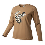 Freddy Shirt tinta unita con Stampa Cammello per Bambina FR2118 CAMMELLO FREDDY 