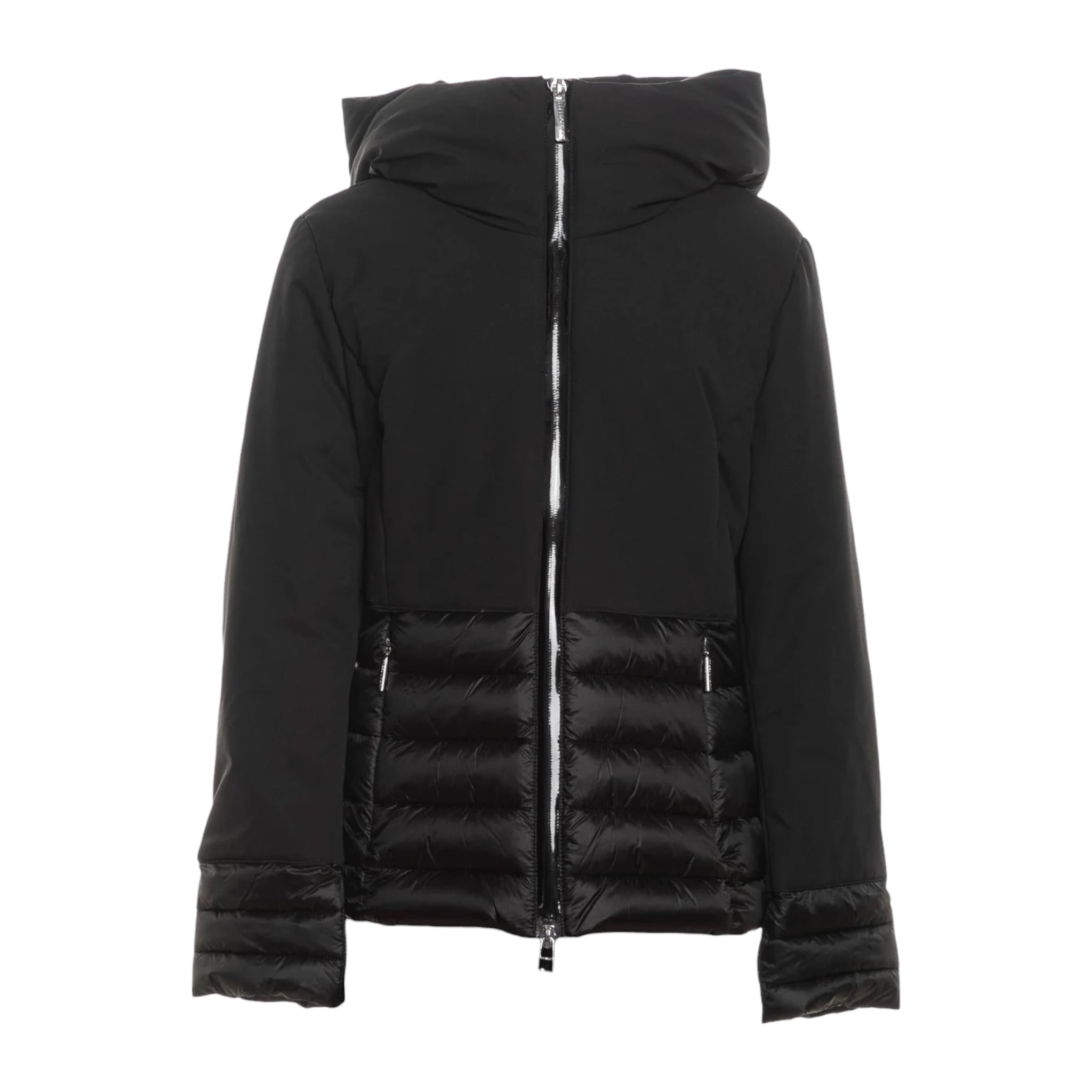 Freedomday Giubbino tinta unita con Zip E Cappuccio Nero per Bambina 4041O00010 NERO FREEDOMDAY 