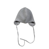 Frilo Cappello tinta unita con Ricami Grigio per Neonato 31359007 GRIGIO FRILO 