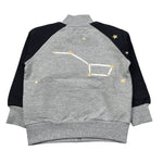 Monnalisa Felpa con Zip tinta unita con Stampe Grigio per Bambino 252801 GRIGIO MONNALISA 