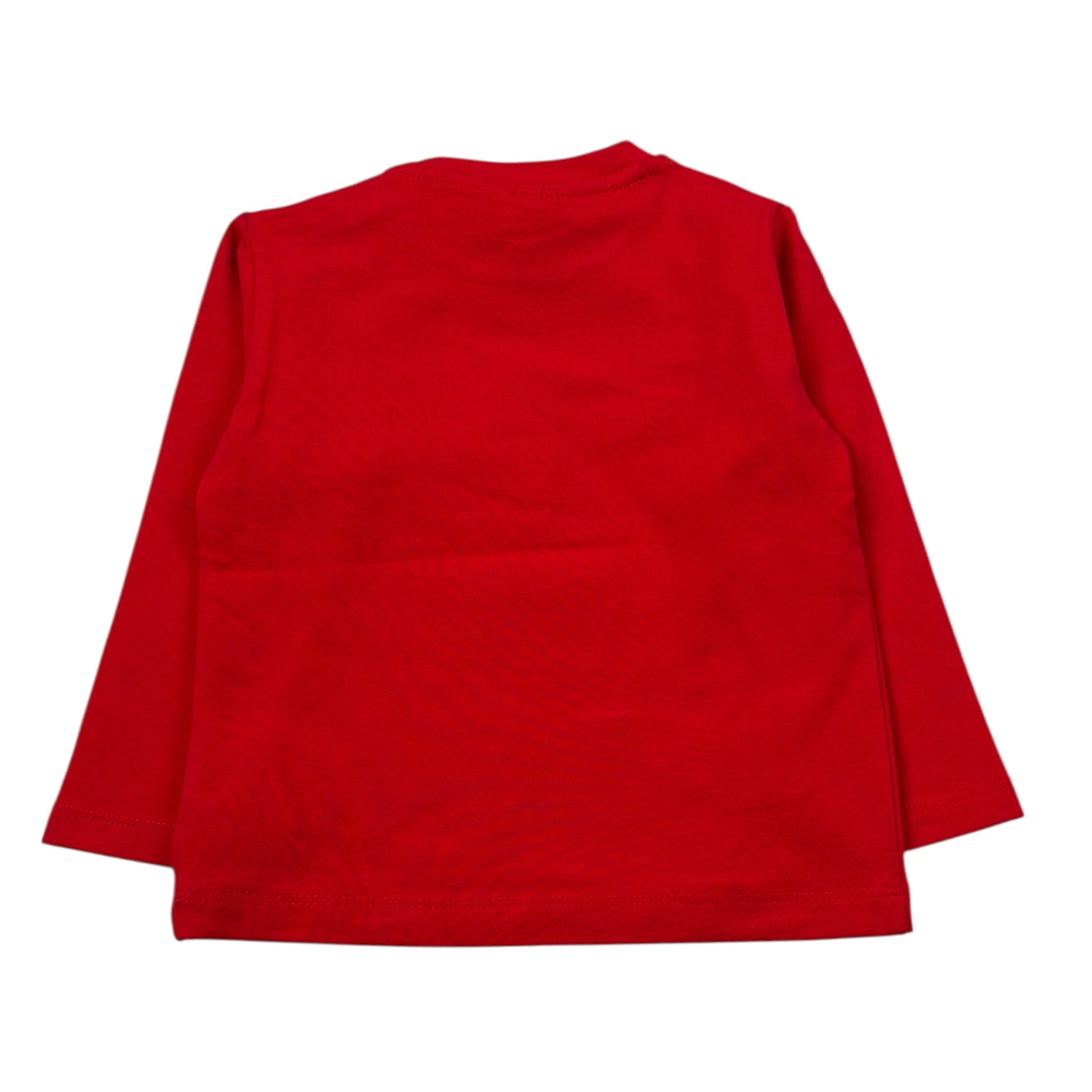 Fun & Fun Shirt Girocollo tinta unita con Stampe Rosso per Neonato SHTFF ROSSO FUN & FUN 