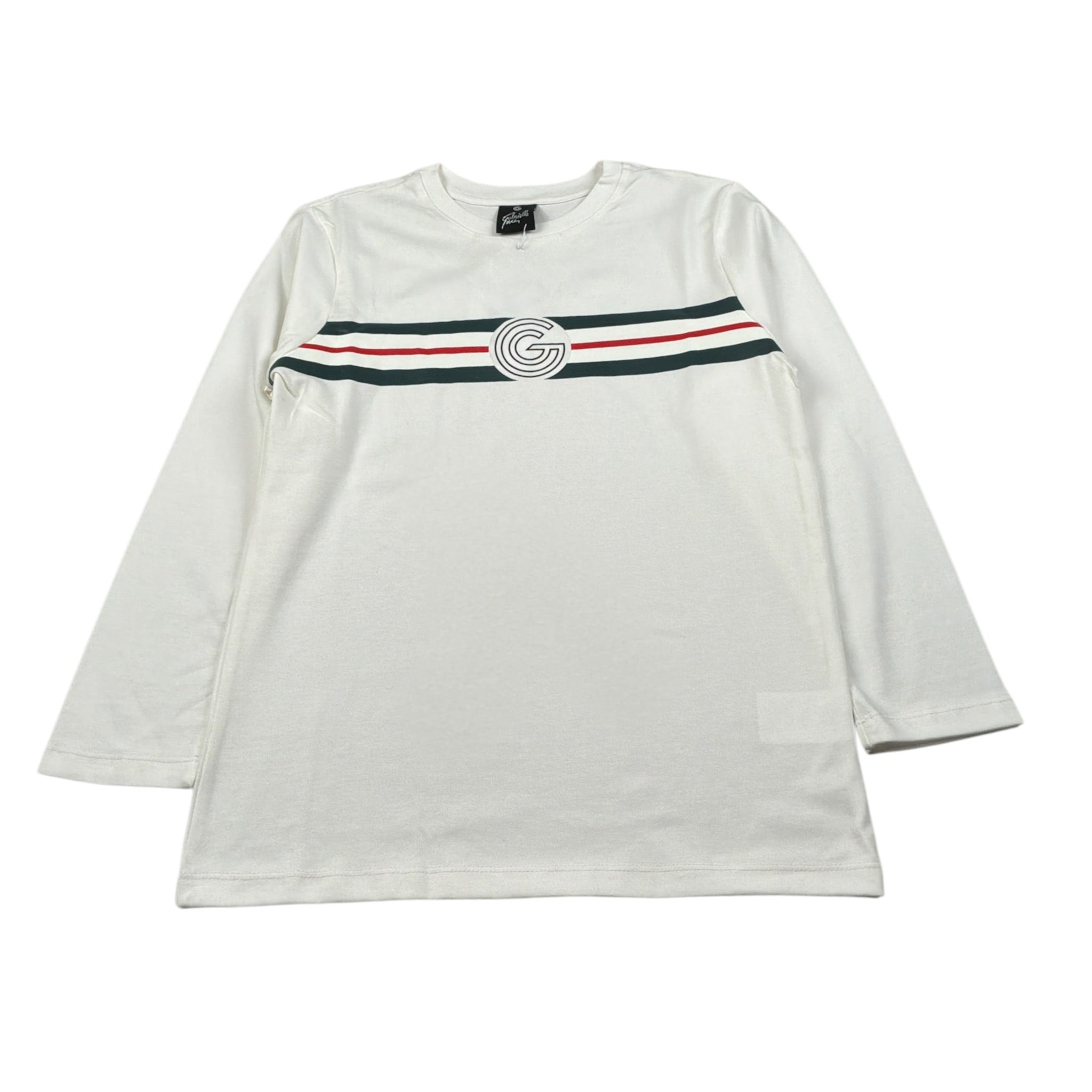 Gabriella Gucci Shirt Girocollo tinta unita con Logo Panna per Bambina GK065 PANNA GABRIELLA GUCCI 