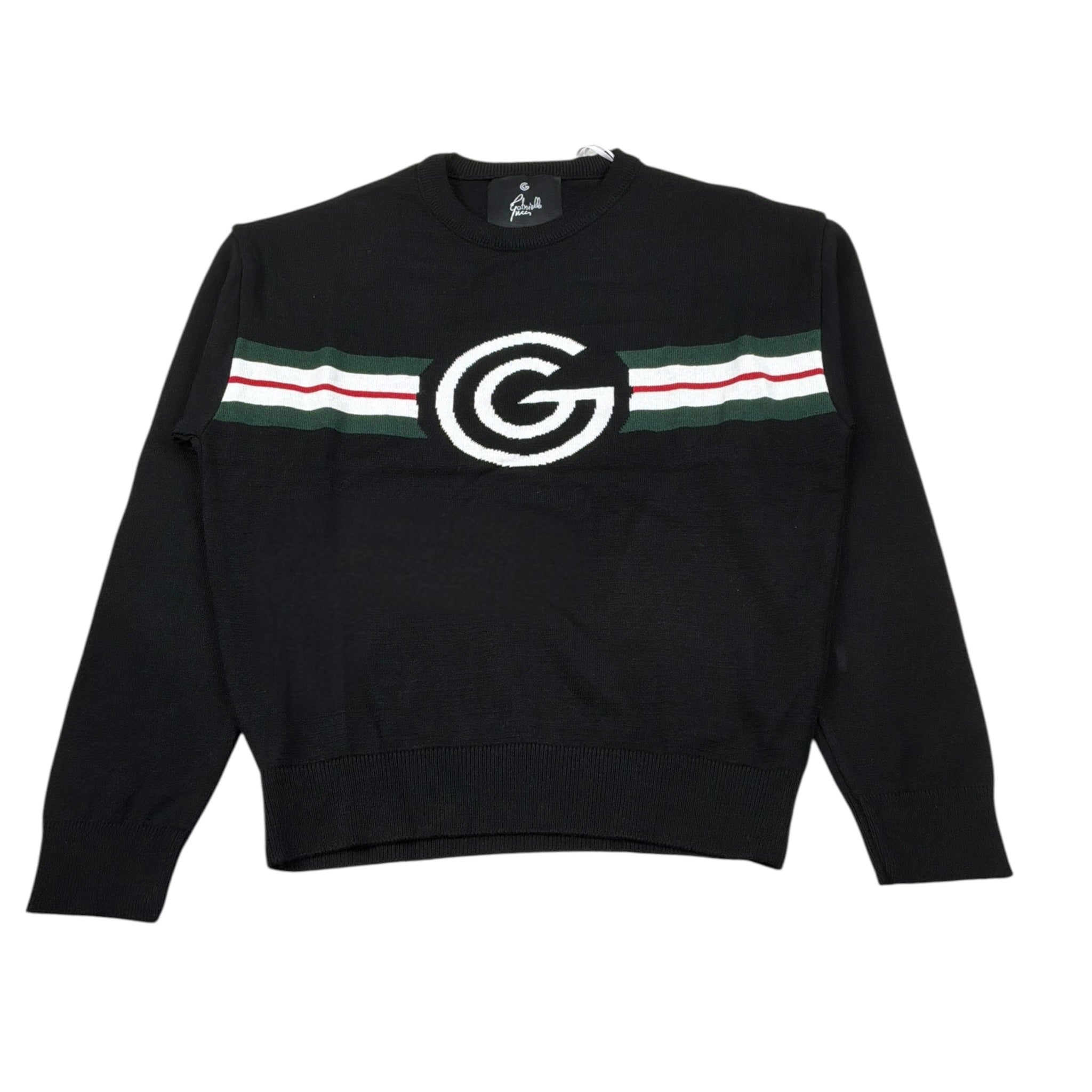 Gabriella Gucci Maglia Girocollo tinta unita con Logo Nero per Bambina GK075 NERO GABRIELLA GUCCI 