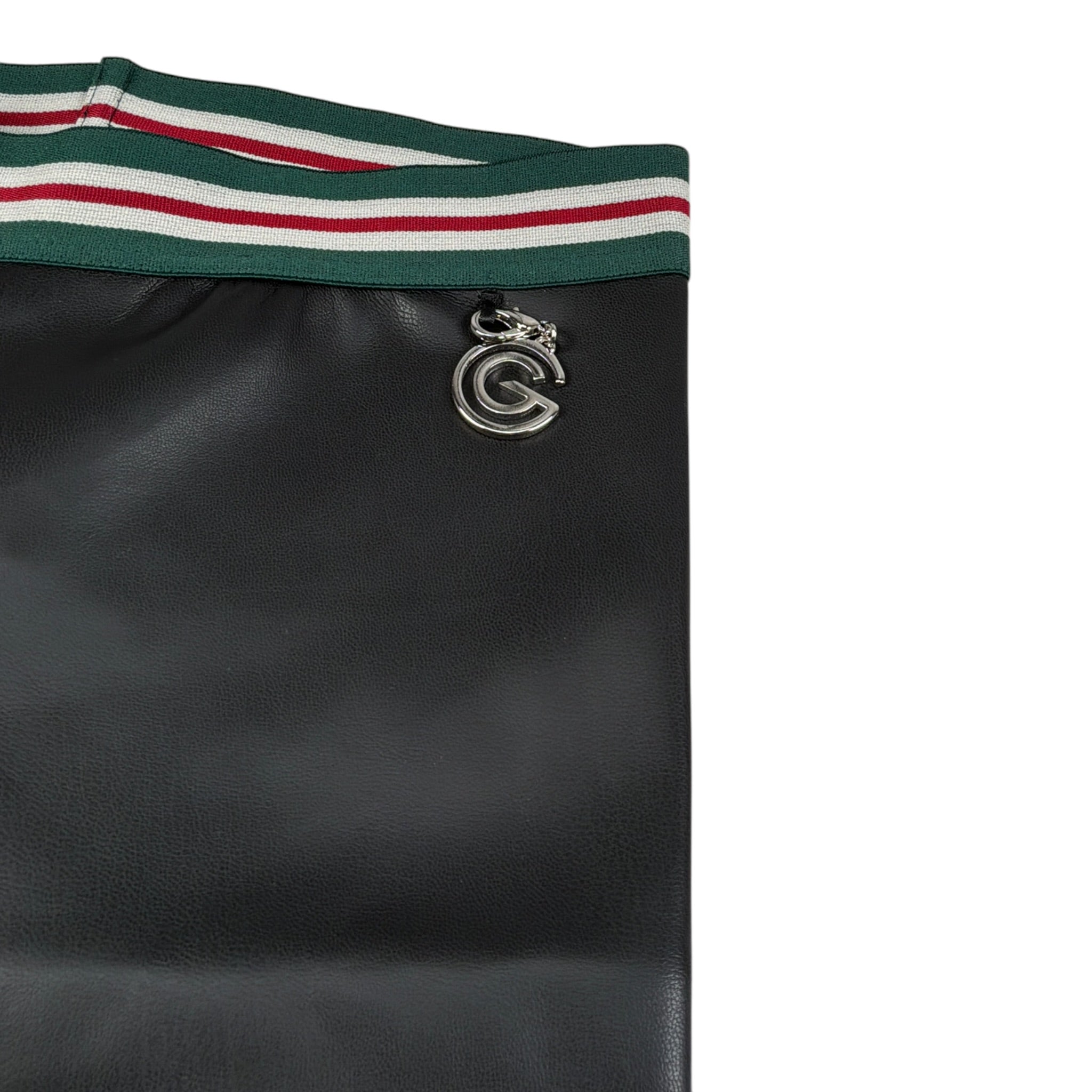 Gabriella Gucci Leggins In Ecopelle tinta unita Nero per Bambina GK050 NERO GABRIELLA GUCCI 