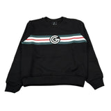 Gabriella Gucci Felpa Chiusa Girocollo tinta unita con Logo Nero per Bambina GK071 NERO GABRIELLA GUCCI 