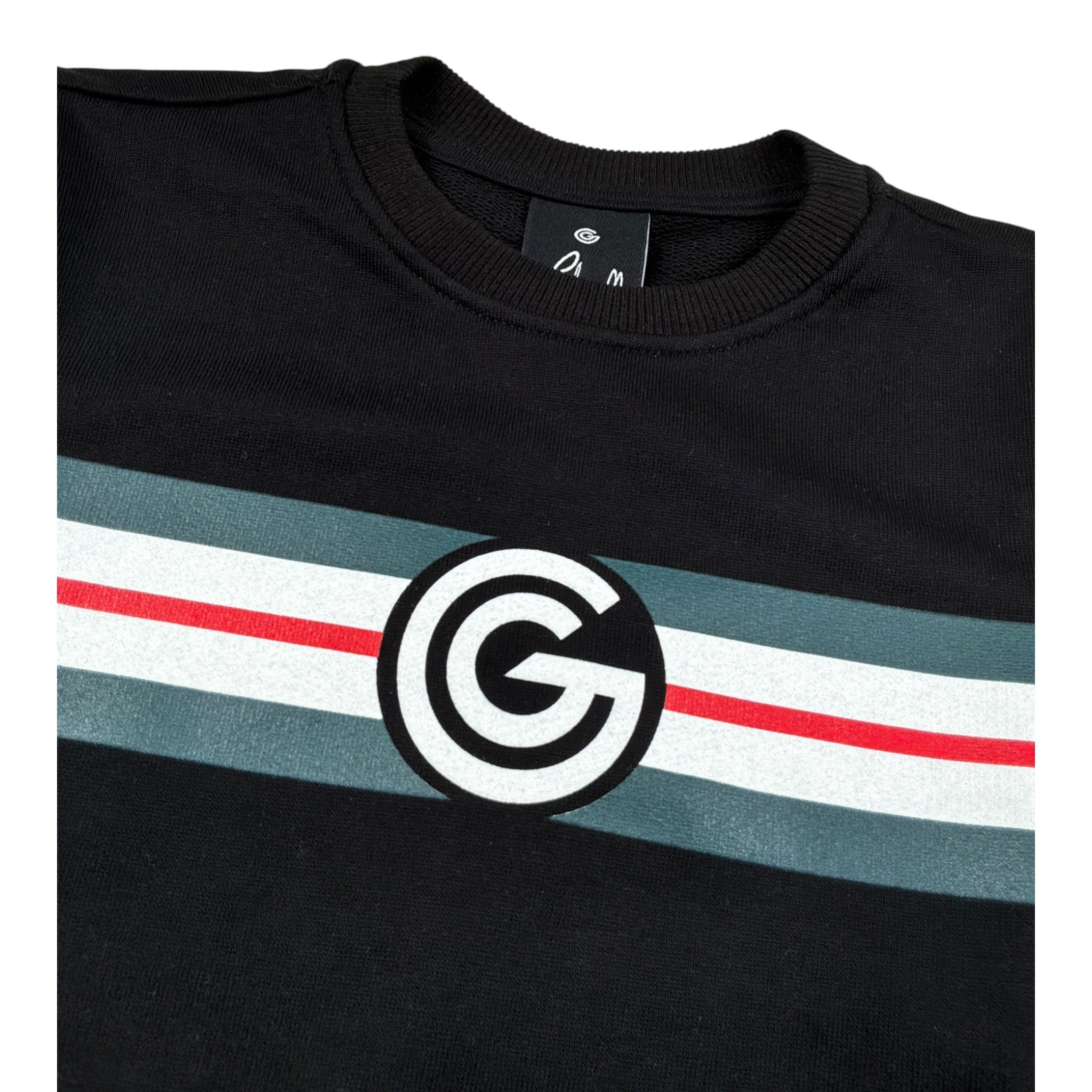 Gabriella Gucci Felpa Chiusa Girocollo tinta unita con Logo Nero per Bambina GK071 NERO GABRIELLA GUCCI 