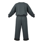 Gaelle Completo 2Pz Pantalone-Felpa tinta unita con Applicazioni Nero per Bambina 2741FY006211 NERO GAELLE 