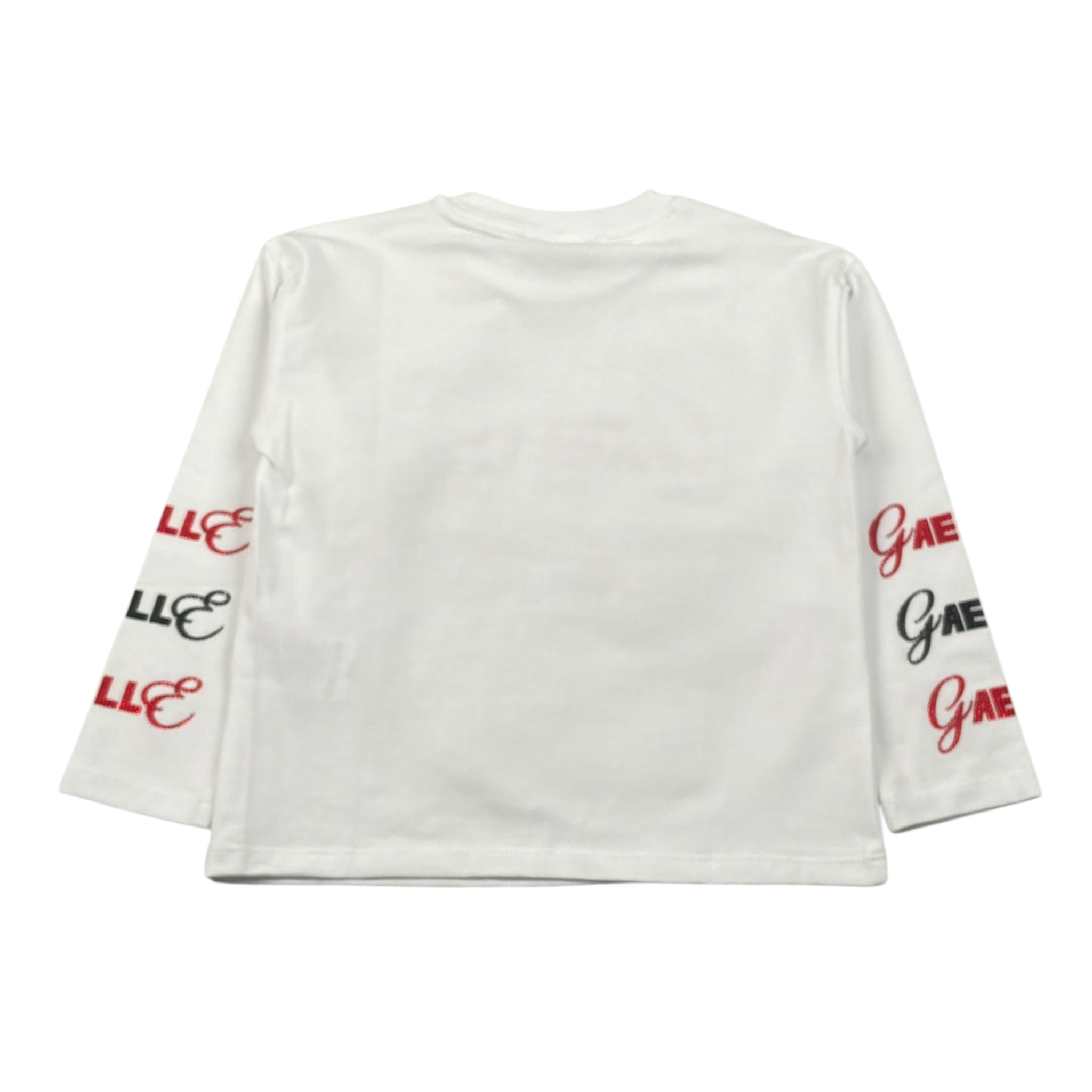 Gaelle Shirt Girocollo tinta unita con Stampe Bianco per Bambina 2741M00579 BIANCO GAELLE 