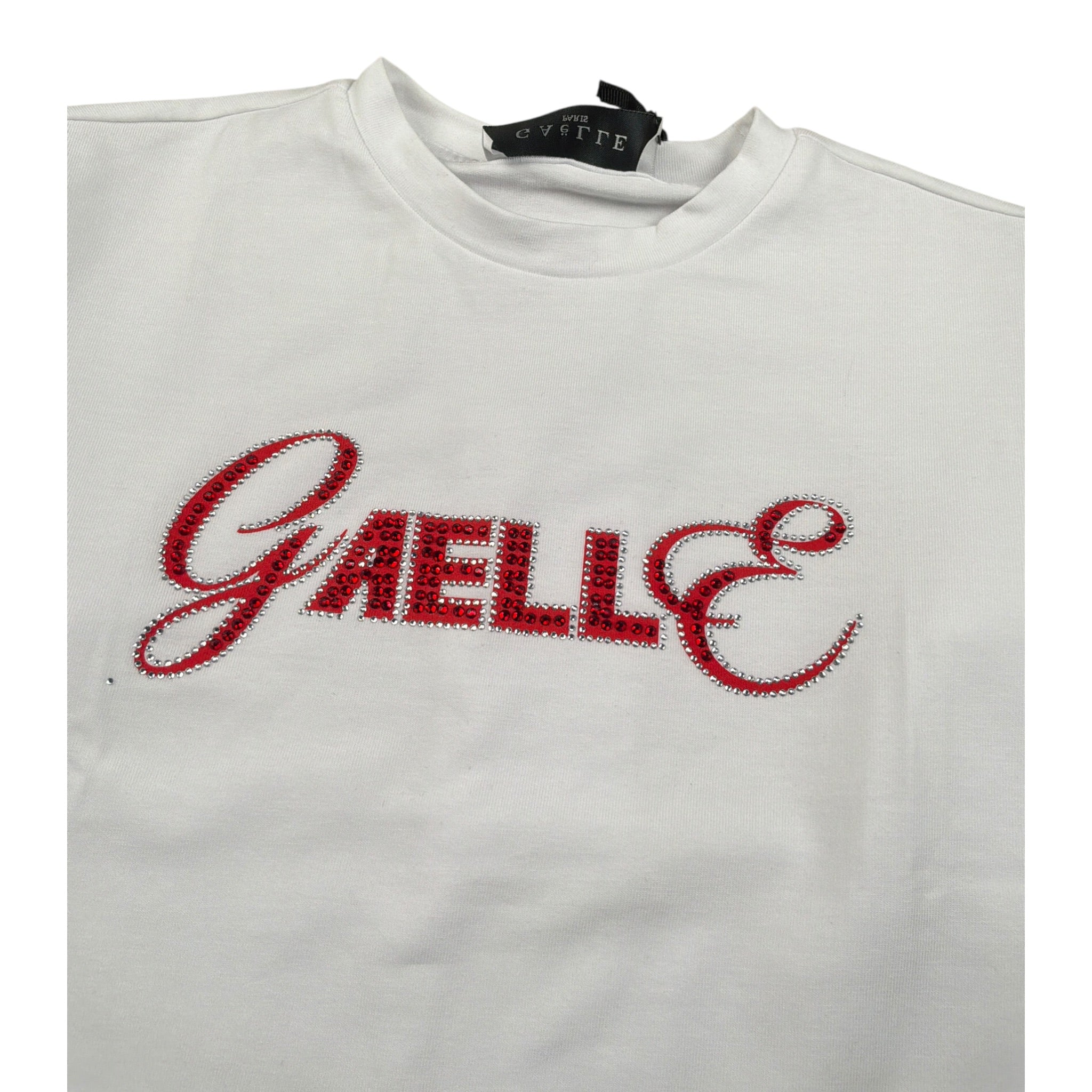 Gaelle Shirt Girocollo tinta unita con Stampe Bianco per Bambina 2741M00579 BIANCO GAELLE 