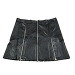 Gaelle Gonna Ecopelle tinta unita con Stampa Nero per Bambina 2742G00578XX NERO GAELLE 