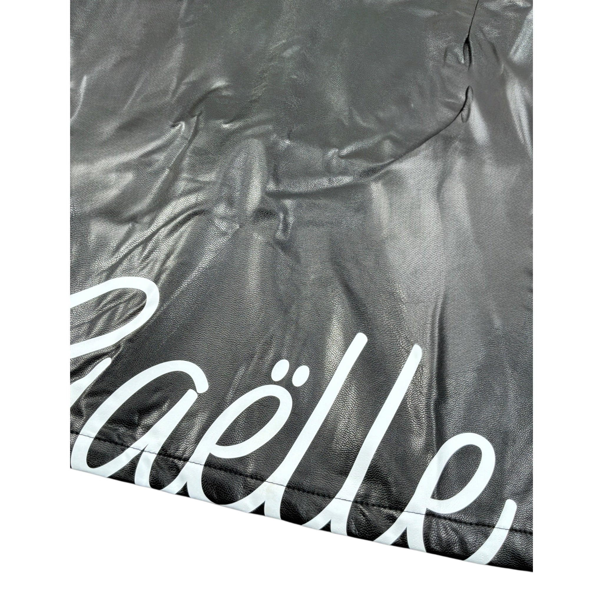 Gaelle Gonna Ecopelle tinta unita con Stampa Nero per Bambina 2742G00578XX NERO GAELLE 