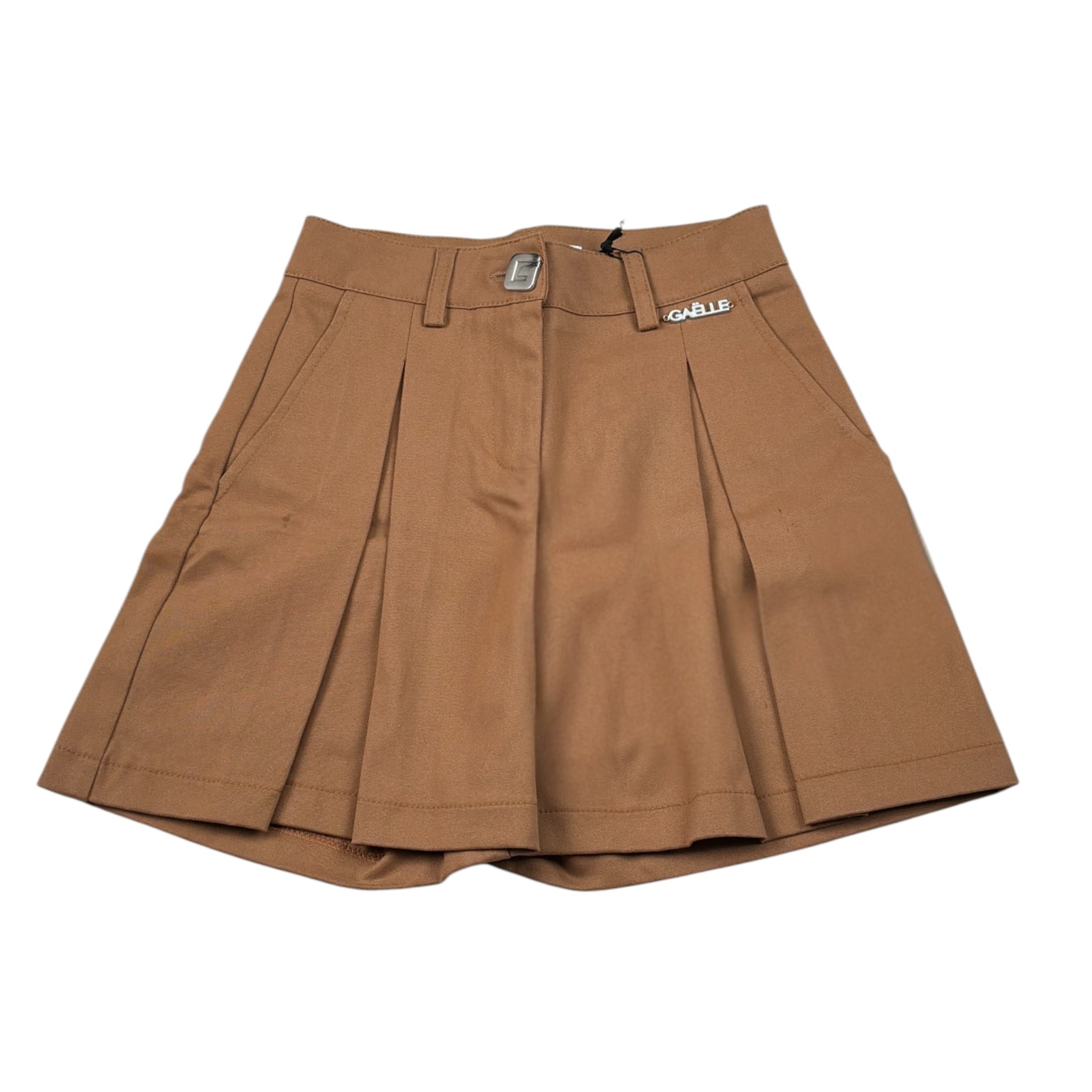 Gaelle Short tinta unita con Logo Cammello per Bambina 2742S00634 CAMMELLO GAELLE 