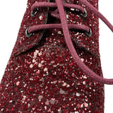 Gallucci Mocassino tinta unita con Brillantini Bordeaux per Bambina T00115HM BORDEAUX GALLUCCI 