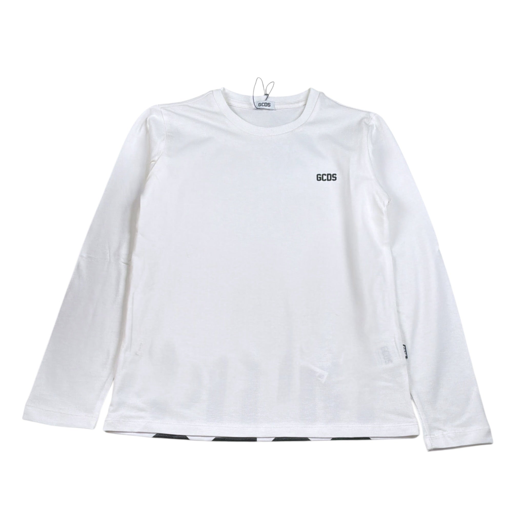 Gcds Shirt tinta unita con Logo Bianco per Bambina B2JU2217BA3 BIANCO GCDS 