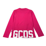 Gcds Shirt tinta unita con Logo Fuxia per Bambina B2JU2217BA3 FUXIA GCDS 