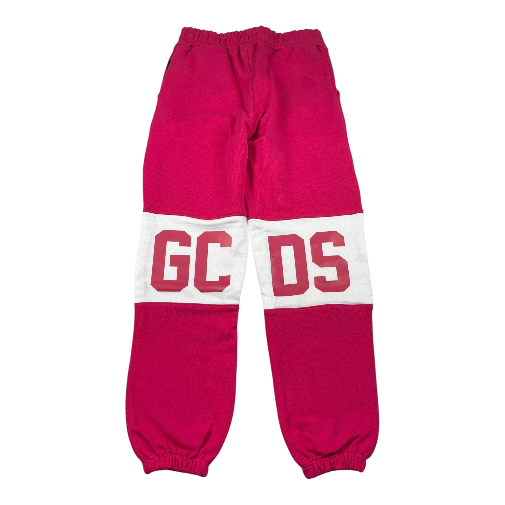 Gcds Pantalone Tuta tinta unita con Logo Fuxia per Bambina B2JU3017BA2X FUXIA GCDS 