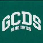 Gcds T-Shirt tinta unita con Stampa Verde per Bambino B2KM2328BA3 VERDE GCDS 