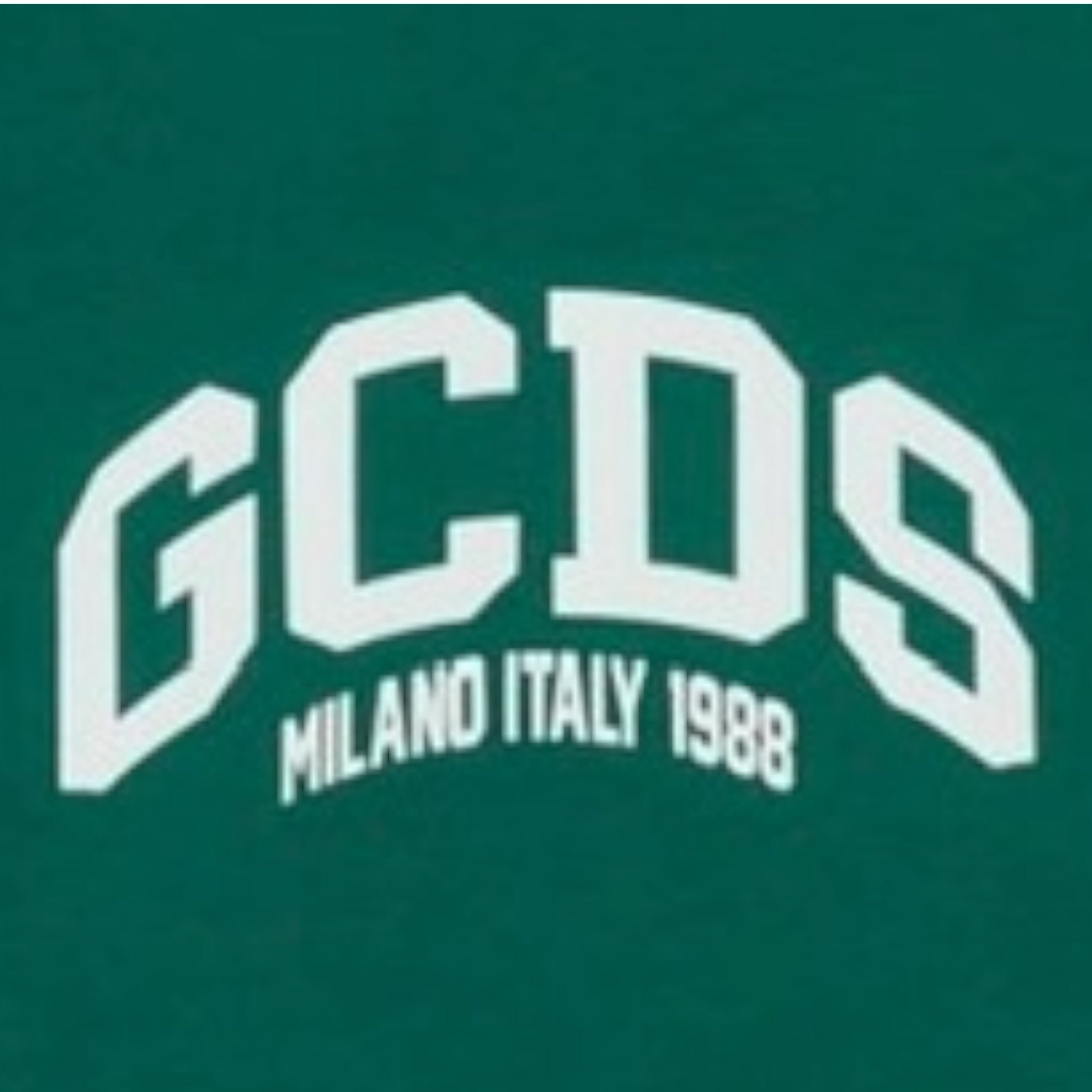 Gcds T-Shirt tinta unita con Stampa Verde per Bambino B2KM2328BA3 VERDE GCDS 