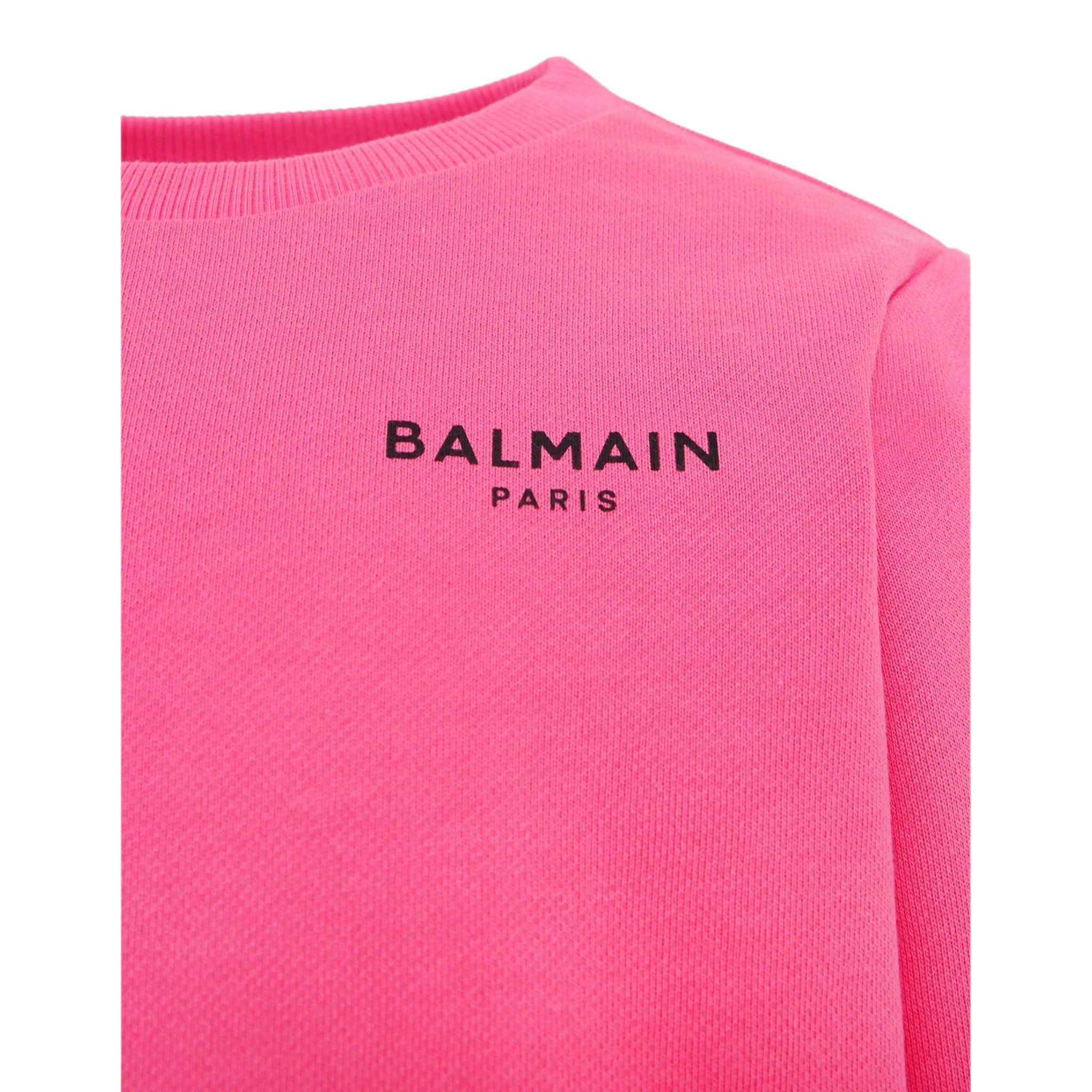 Givenchy Felpa Chiusa Girocollo tinta unita con Logo Rosa per Bambina BX4P30 ROSA GIVENCHY 