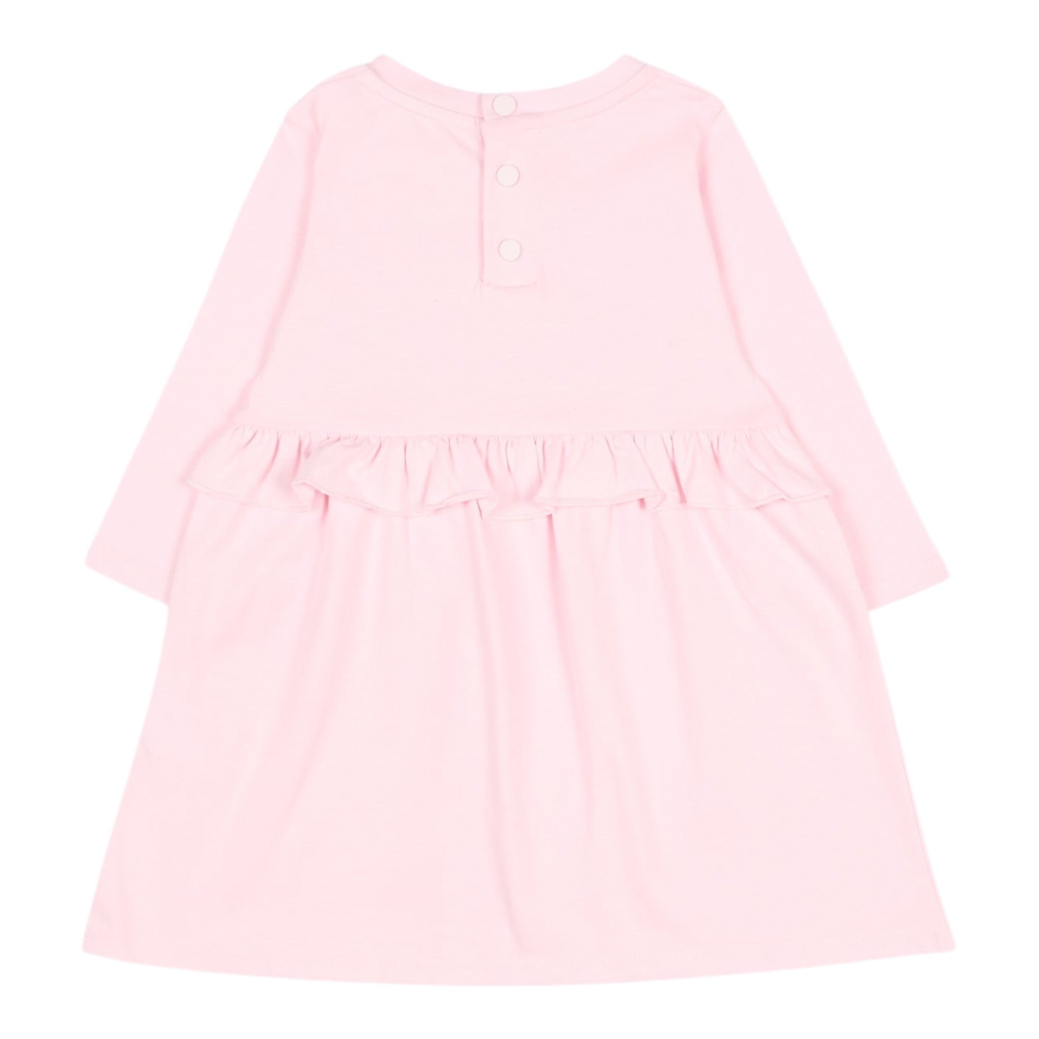 Givenchy Abito Manica Lunga tinta unita con Logo Rosa per Bambina H30899J ROSA GIVENCHY 