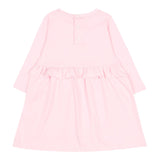 Givenchy Abito Manica Lunga tinta unita con Logo Rosa per Neonata H30899 ROSA GIVENCHY 