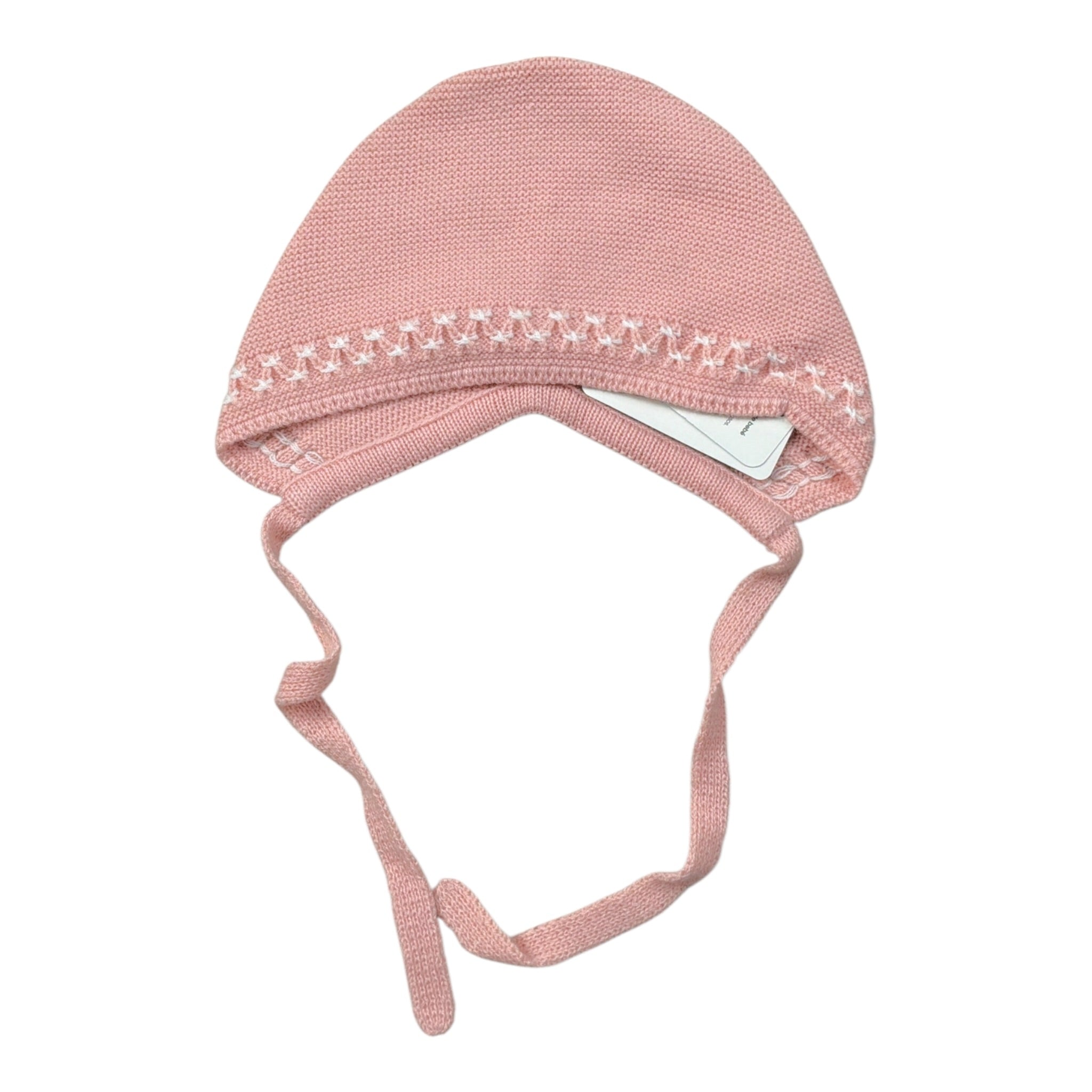 Granlei Cappello tinta unita con Ricami Rosa per Neonata 21121 ROSA GRANLEI 
