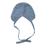 Granlei Cappello tinta unita con Ricami Azzurro per Neonata 2149 AZZURRO GRANLEI 