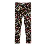 Monnalisa Leggins tinta unita Fantasia Floreale Nero per Bambina 118419 NERO MONNALISA 