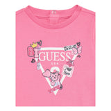 Guess Abito Manica Lunga tinta unita con Culotte Rosa per Neonata A4YK19KA6W4 ROSA GUESS 