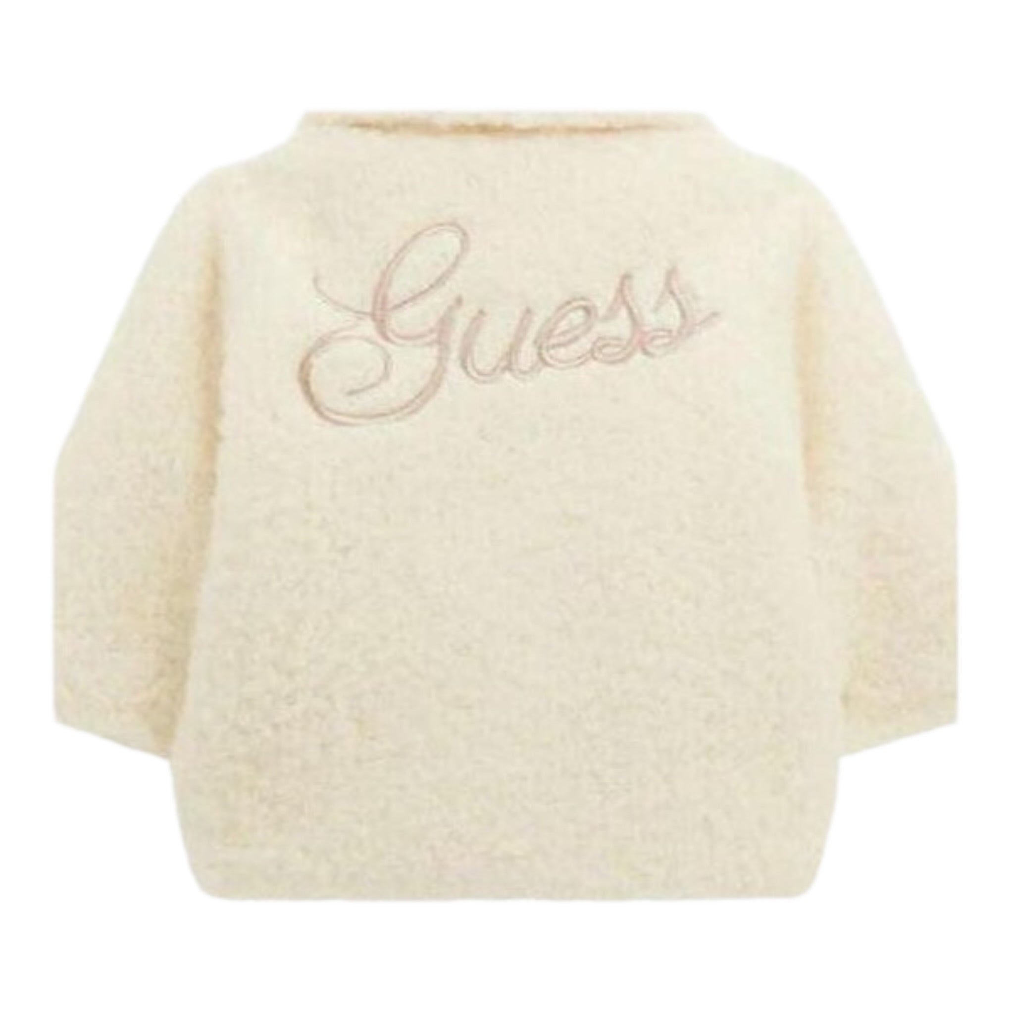 Guess Pelliccia tinta unita con Bottoni Panna per Neonata A5BL01WGIT0 PANNA GUESS 