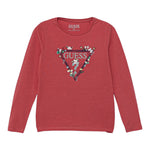 Guess Shirt tinta unita con Stampa Fragola per Bambina A5YI03K6YW4XJ FRAGOLA GUESS 