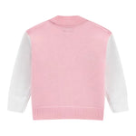 Guess Cardigan Bicolore con Stampa Bianco/Rosa per Neonata A5YR00Z3GS0 BIANCO/ROSA GUESS 