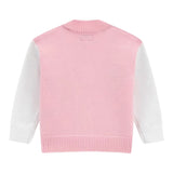 Guess Cardigan Bicolore con Stampa Bianco/Rosa per Neonata A5YR00Z3GS0 BIANCO/ROSA GUESS 