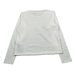 Liu Jo Shirt Girocollo tinta unita con Brillantini Panna per Bambina GF5108XX PANNA LIU JO 