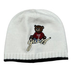 Guess Cappello tinta unita con Logo Bianco per Neonata H4BZ092QP0 BIANCO GUESS 