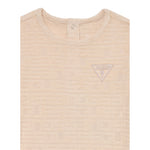 Guess Tutina tinta unita con Logo Beige per Neonata H5YW098KBU64 BEIGE GUESS 