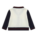 Guess Cardigan tinta unita con Maniche In Contrasto Panna per Neonato I4BR01Z32N0 PANNA GUESS 