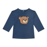 Guess Shirt tinta unita Girocollo con Stampa Blu per Neonato I5YI02K8HM4X BLU GUESS 