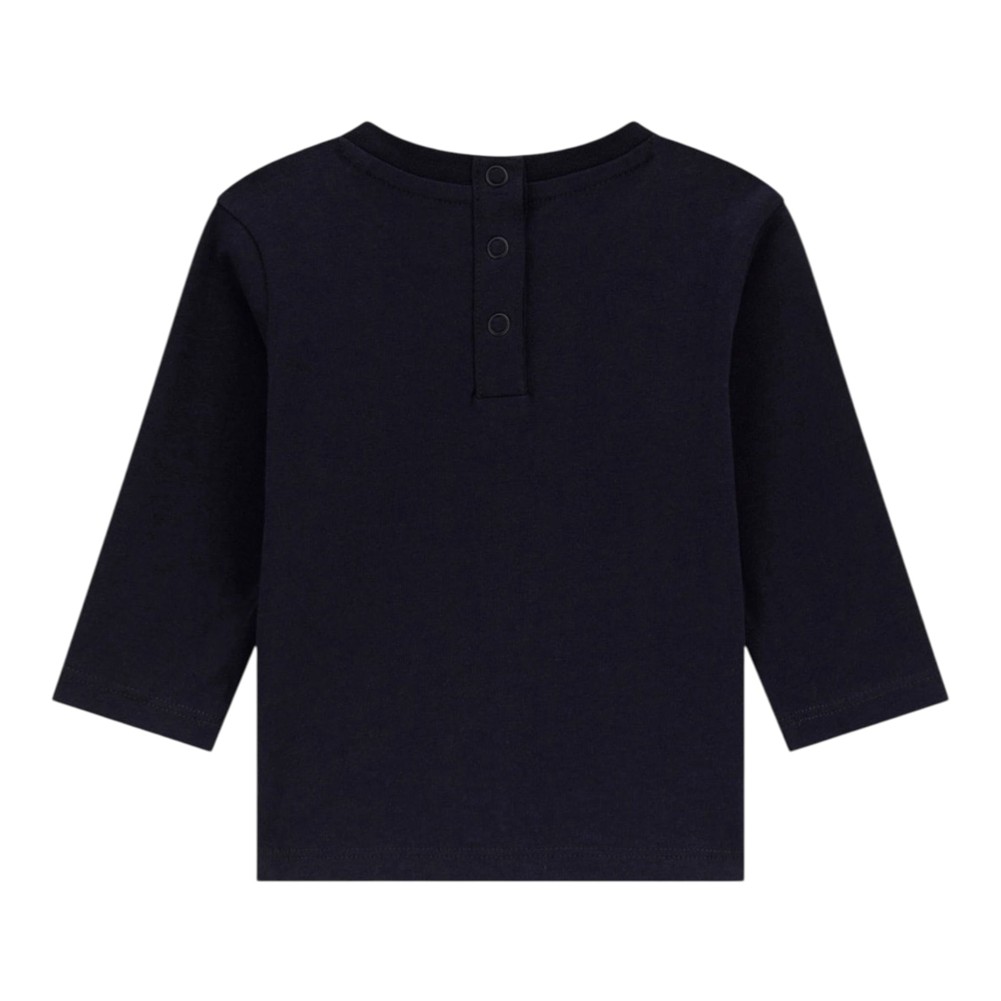Guess Shirt tinta unita Girocollo con Stampa Blu per Neonato I5YI04K8HM4XX BLU GUESS 