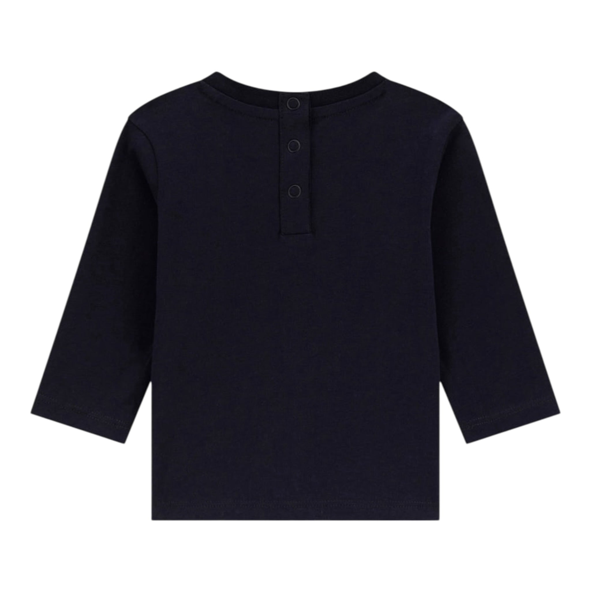 Guess Shirt tinta unita Girocollo con Stampa Blu per Neonato I5YI04K8HM4XXX BLU GUESS 