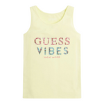 Guess Canotta tinta unita con Logo Verde per Bambina J2GI39K6YW1 VERDE GUESS 