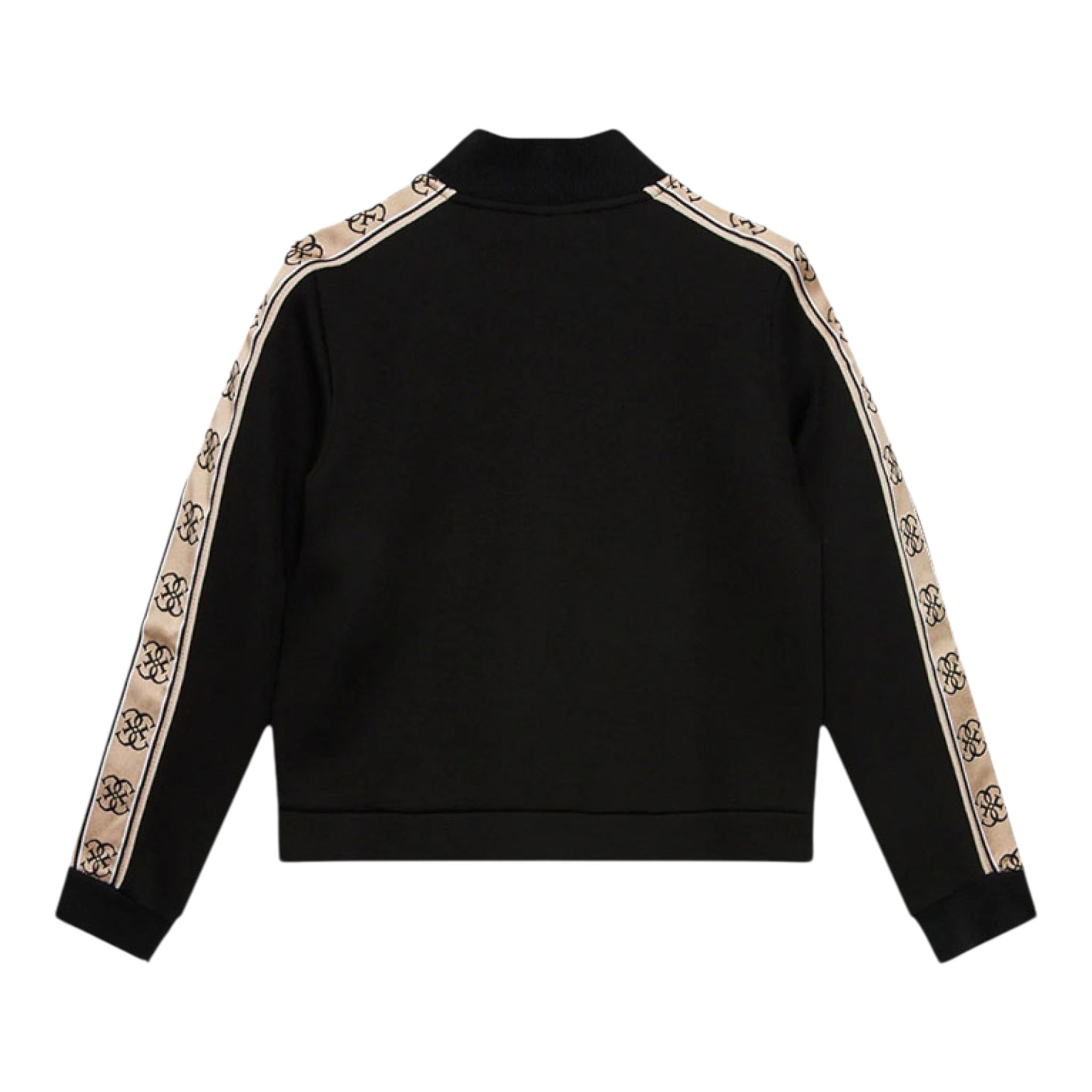 Guess Felpa con Zip tinta unita con Maniche In Contrasto Nero per Bambina J2YQ06KB3P2 NERO GUESS 