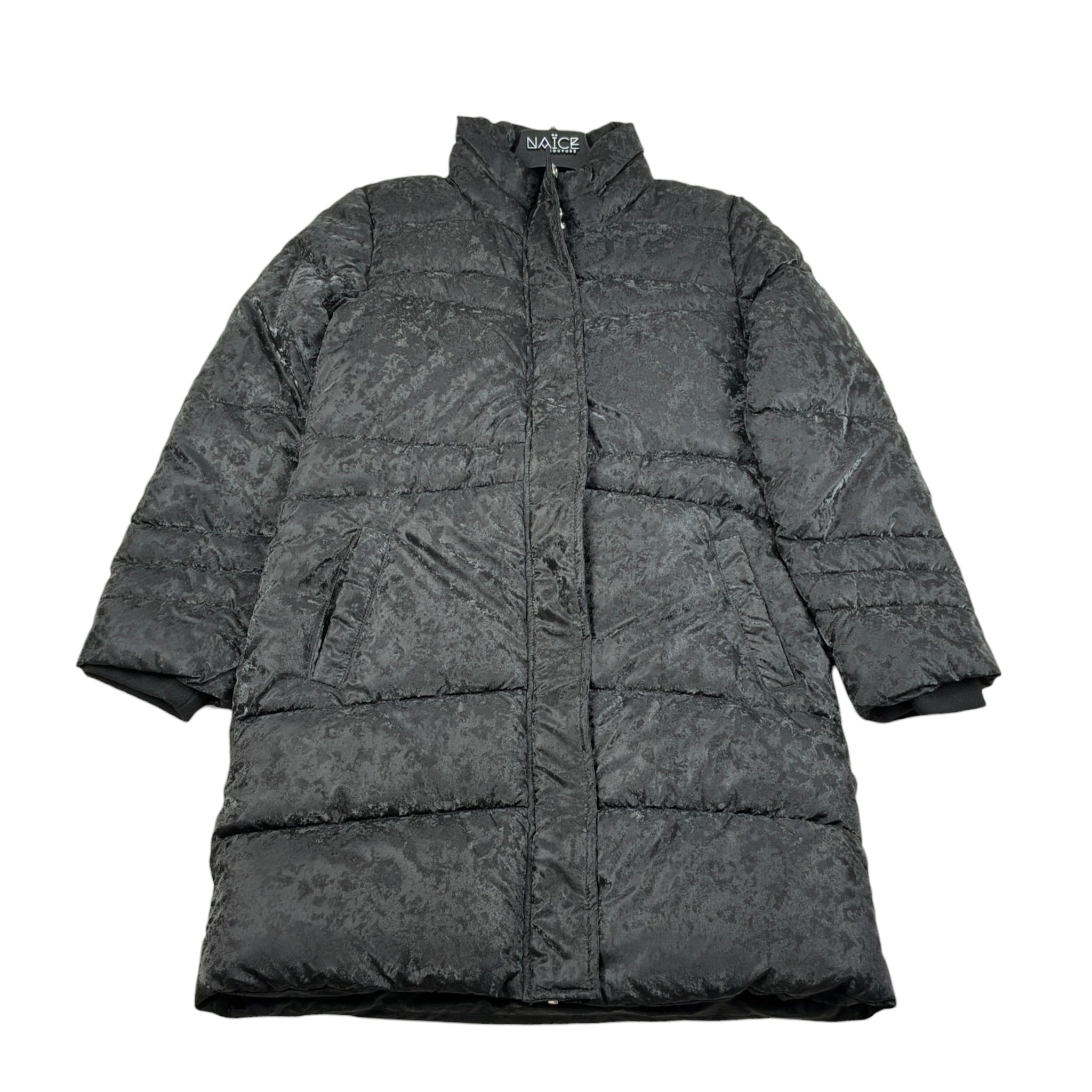 Guess Cappotto tinta unita con Zip E Cappuccio Nero per Bambina J3BLK07FRO0 NERO GUESS 