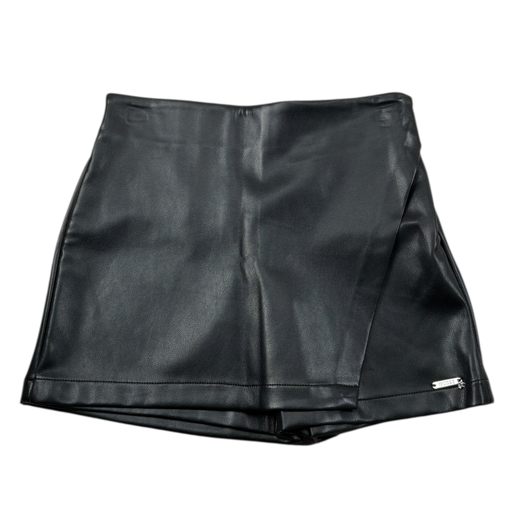 Guess Short In Ecopelle tinta unita Nero per Bambina J4RD04WE8D0 NERO GUESS 